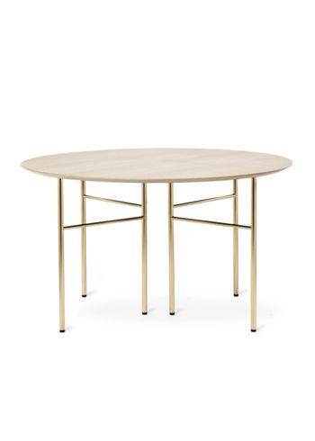 Ferm Living - Desk - Mingle Table Top / Round - Natural Oak Veneer