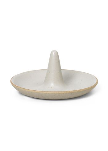 Ferm Living - Smykkeskrin - Ring Cone - Off-White Speckle