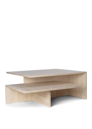Ferm Living - Sofabord - Distinct Grande Duo Tables - Distinct Grande Duo Tables - Travertine