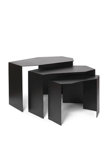 Ferm Living - Tavolino da caffè - Shard Cluster Tables - Set Of 3 - Black