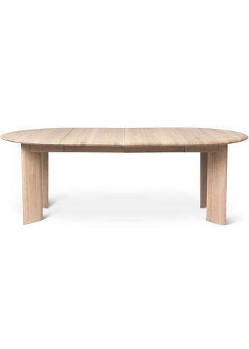 Ferm Living - Eettafel - Bevel Table - Extendable x2 - White Oiled Oak