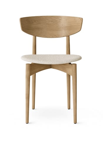 Ferm Living - Jedálenská stolička - Herman Dining Chair - Wooden Frame - Upholstery seat - Oak/Off-White