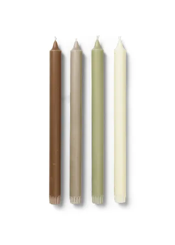 Ferm Living - Candles - Pure Candles - Set of 4 - Botanic Blend