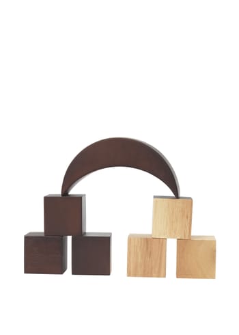 Ferm Living - Staubbesen - Phase Building Blocks - Natural/Dark stained