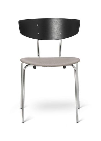 Ferm Living - Krzesło - Herman Chair - Black / Cotton Linen Natural