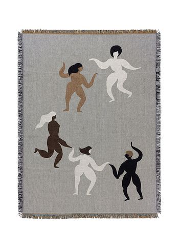 Ferm Living - Filt - Free Tapestry Blanket - Grey
