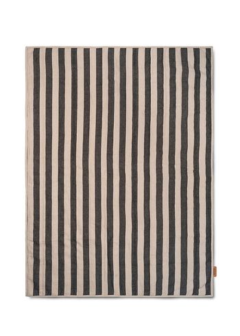 Ferm Living - Tapete - Grand Quilted Blanket - Sand/Black