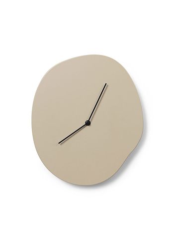 Ferm Living - Klockan - Melt Wall Clock - Cashmere