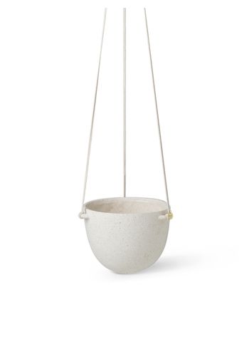 Ferm Living - Vaso da fiori - Speckle Hanging Pot - Large - Off-White