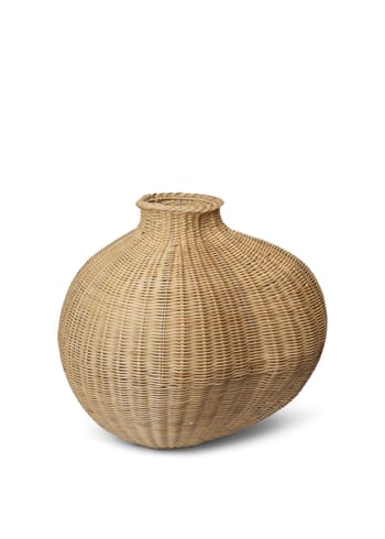 Ferm Living - Vase - Bola flettet gulvvase - Natural