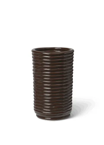 Ferm Living - Váza - Corduroy Vase - Carob Brown