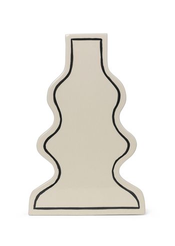 Ferm Living - Vaso - Paste Vase - Curvy - Off-white