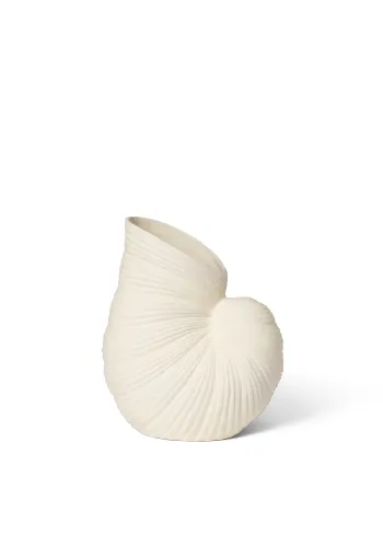 Ferm Living - Jarrón - Shell Vase - Off-white