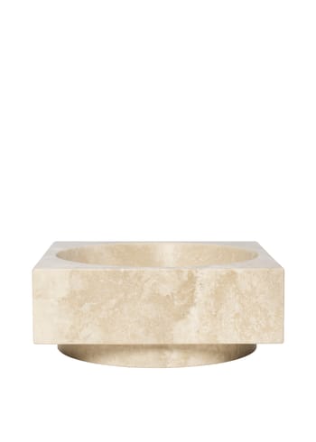 Ferm Living - Ciotola di servizio - Hew High Centrepiece - Travertine