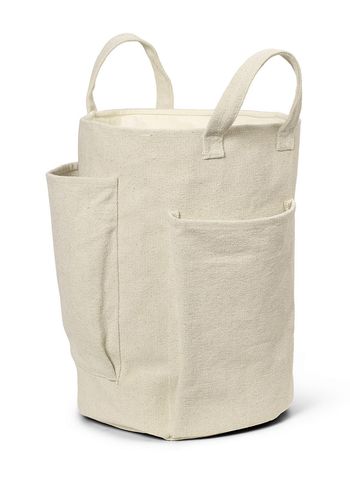 Ferm Living - Laundry Basket - Pocket Storage Bag - Off-white