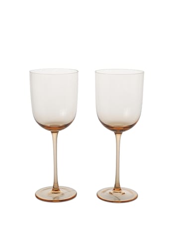 Ferm Living - Wine glass - Host Red Wine Glasses - Host Red Wine Glasses - Set of 2 - Blush