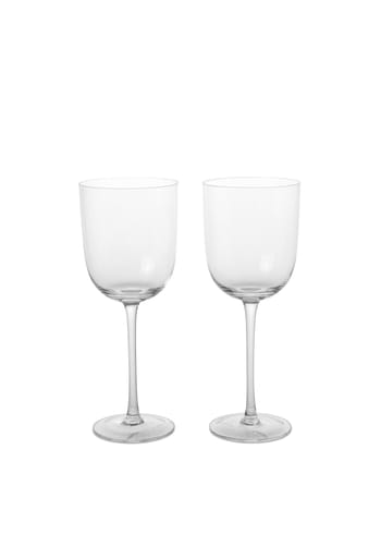 Ferm Living - Wine glass - Host White Wine Glasses - Host White Wine Glasses - Set of 2 - Clear