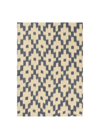 Ferm Living - Asciugamano da tè - Ikat Tea Towel - Ink Blue/Off-white