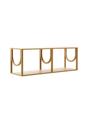 Fogia - Shelf - Arch - Low - Lacquered Oak