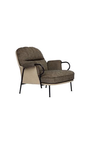 Fogia - Armchair - Lyra - black/brown armchair