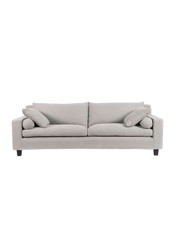 Fogia - Couch - Morris Sofa / 2,5 Seater - Linara Medium Grey 2494-439 /Black Oak