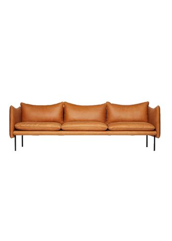Fogia - Couch - Tiki Sofa / 3 Seater - Vintage Cognac