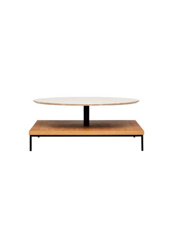 Fogia - Soffbord - Jord Table - Lacquered Oak / Terrazzo Blanca