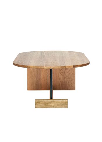 Fogia - Couchtisch - Koku / Oval - Small - Lacquered Oak