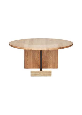 Fogia - Coffee table - Koku / Round - Medium - Lacquered Oak