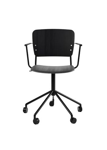Fogia - Cadeira - Mono Armchair w. Swivel - Seat: Black Stained Oak