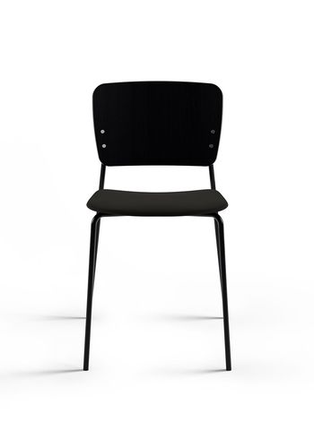 Fogia - Puheenjohtaja - Mono Chair / Upholstery - Seat: Black Stained Oak / Vidar 1880