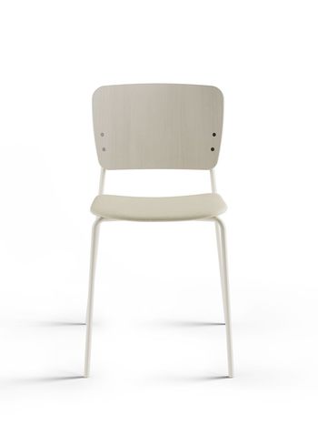 Fogia - Silla - Mono Chair / Upholstery - Seat: Pearl White Stained Oak / Gabriel Luna 4006