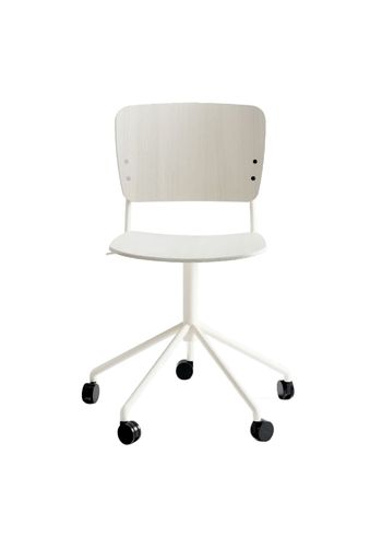 Fogia - Puheenjohtaja - Mono Chair w. Swivel - Seat: Pearl White Stained Oak
