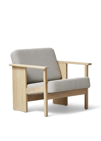 Form & Refine - Loungestol - Block Lounge Chair - White Oil - Grain, 61247