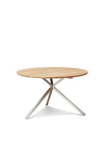 Form & Refine - Spisebord - Frisbee bord Ø120 - Hvid olieret eg