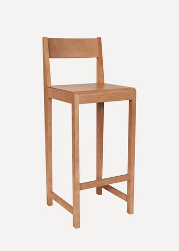 FRAMA - stołek barowy - Bar chair 01 - High - Warm Brown Wood