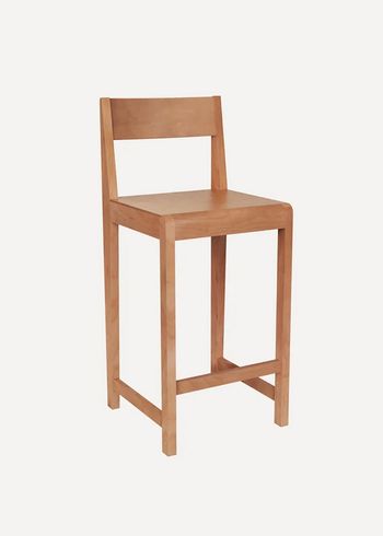 FRAMA - Sgabello - Bar chair 01 - Low - Warm Brown Wood