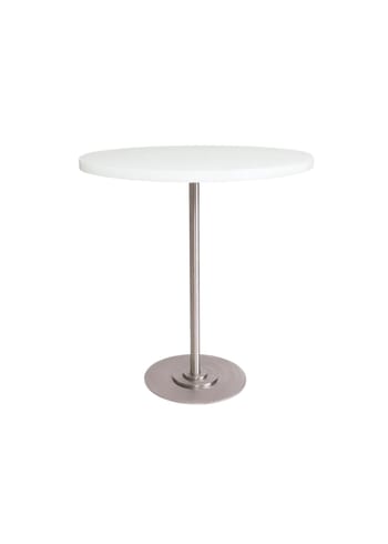 FRAMA - Cafebord - Table 57 - White / Stainless Steel Ø70