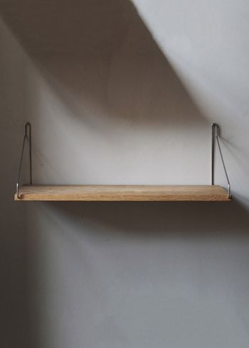 FRAMA - Półka - Oak Shelf - 40 cm - Oak/Steel