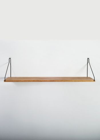 FRAMA - Półka - Oak Shelf - 80 cm - Oak/Black