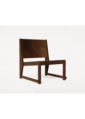 FRAMA - Krzesło do salonu - Easy Chair 01 - Dark brown birch
