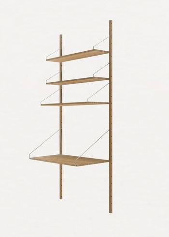 FRAMA - Display - Shelf Library H1852 / Desk Section - Natural Oak