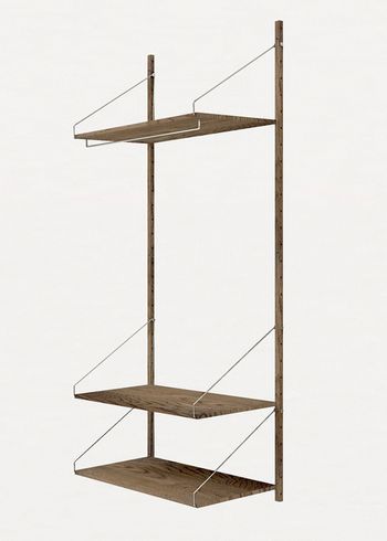FRAMA - Display - Shelf Library H1852 / Hanger Section - Dark Oiled Oak
