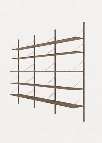 FRAMA - Display - Shelf Library H1852 / Triple Section - Dark Oiled Oak