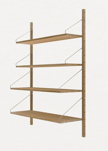 FRAMA - Stellingen - Shelf Library H1148 / Single Section - Natural Oak