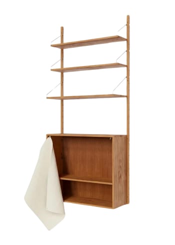 FRAMA - Shelving system - Shelf Library Canvas Cabinet Section H1852 / W80 - Natural Oak H1852