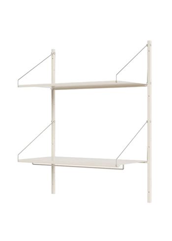FRAMA - Reolsystem - Shelf Library H1084 / Hanger Section - Warm White Steel