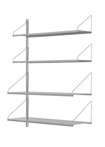 FRAMA - Reolsystem - Shelf Library H1084 / Single Section - Stainless Steel