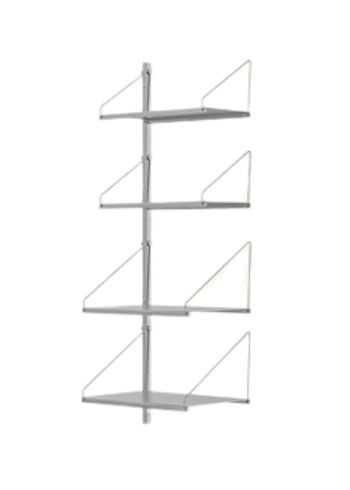 FRAMA - Reolsystem - Shelf Library H1084 / W40 Section - Stainless Steel