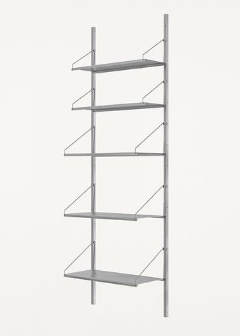 FRAMA - System półek - Shelf Library H1852 / W40 Section - Stainless Steel
